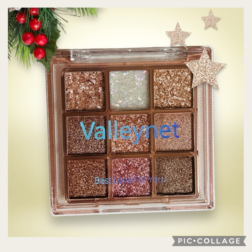 NEW Festive Sparkling Beige,Tans, Neutrals Eyeshadow Compact HP